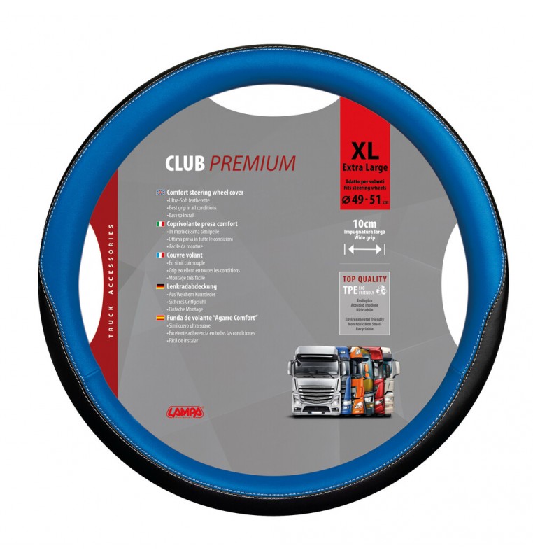 Club, coprivolante in Skeentex - XL - Ø 49/51 cm - Blu