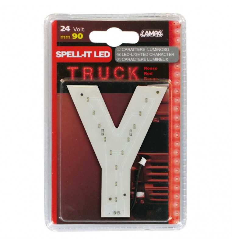 Spell-It Led, 90 mm, 24V - Rosso - Y