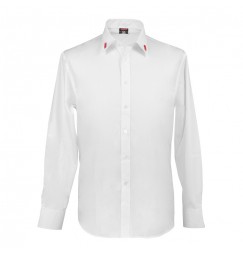 Camicia manica lunga, bianco - XXL