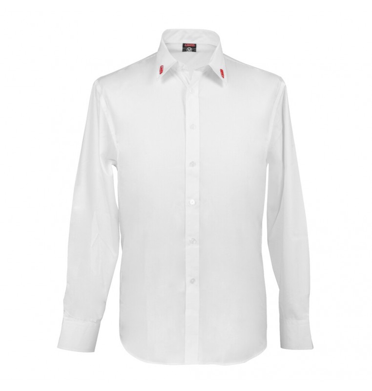 Camicia manica lunga, bianco - XXL