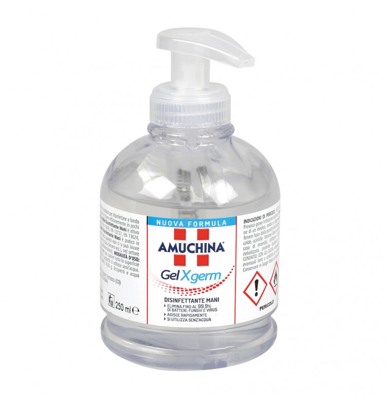 Amuchina Gel X-Germ, disinfettante mani, flacone con erogatore - 250 ml