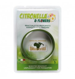 Citronella & Flowers, braccialetto antizanzare profumato, confezione singola - S - Ø 5 cm