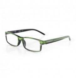 Caravaggio, occhiali da lettura - Ricarica singola gradazione - +2.0 - Verde/Nero