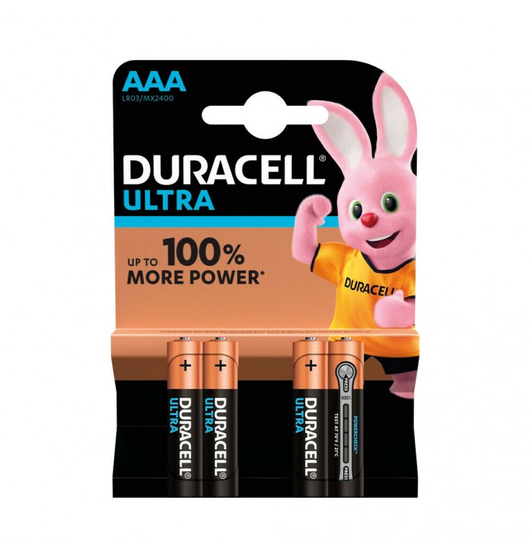 Duracell Ultra Power, mini stilo “AAA”, 4 pz