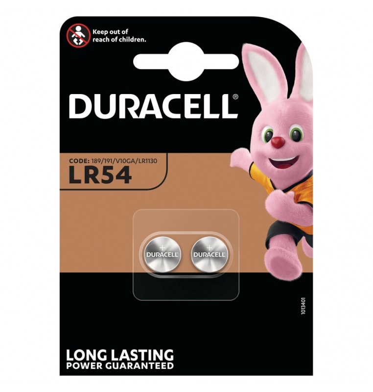Duracell Elettronica, “LR54”, 2 pz