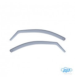 Set deflettori aria anteriori ad incastro, tipo lungo - compatibile per Hyundai Santa Fe (03/06>09/12)
