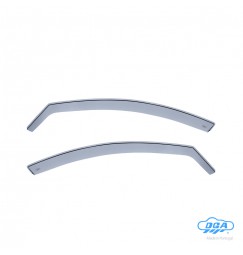 Set deflettori aria anteriori ad incastro, tipo lungo - compatibile per Mazda 3 4p (11/10>09/13)  - Mazda 3 5p (04/09>12/13)