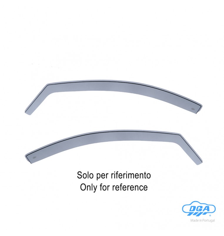 Set deflettori aria anteriori ad incastro, tipo lungo - compatibile per Opel Adam (02/13>12/19)