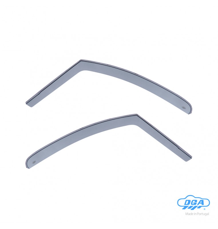 Set deflettori aria anteriori ad incastro, tipo lungo - compatibile per Peugeot Partner Tepee (05/08>08/18)