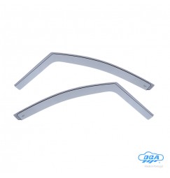 Set deflettori aria anteriori ad incastro, tipo lungo - compatibile per Peugeot 208 5p (04/12>10/19)