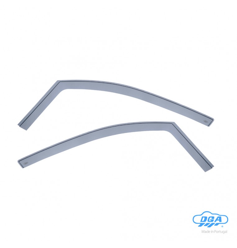 Set deflettori aria anteriori ad incastro, tipo lungo - compatibile per Peugeot 208 3p (04/12>07/18)