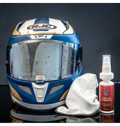 S100, detergente per visiera e casco con panno in microfibra - 100 ml
