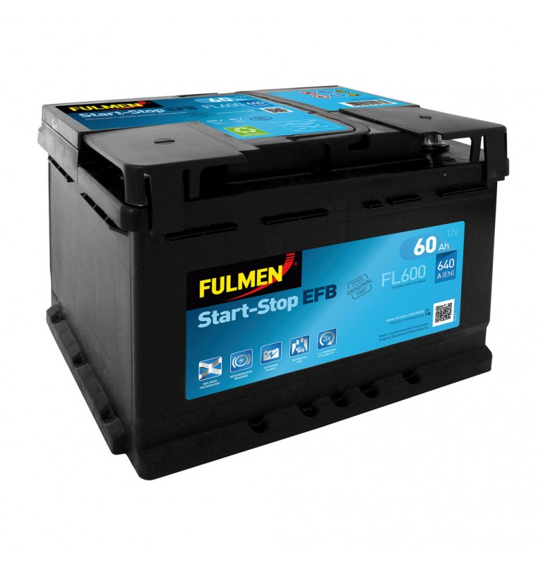 Batteria 12V - Fulmen Start-Stop EFB - 60 Ah - 640 A - L02