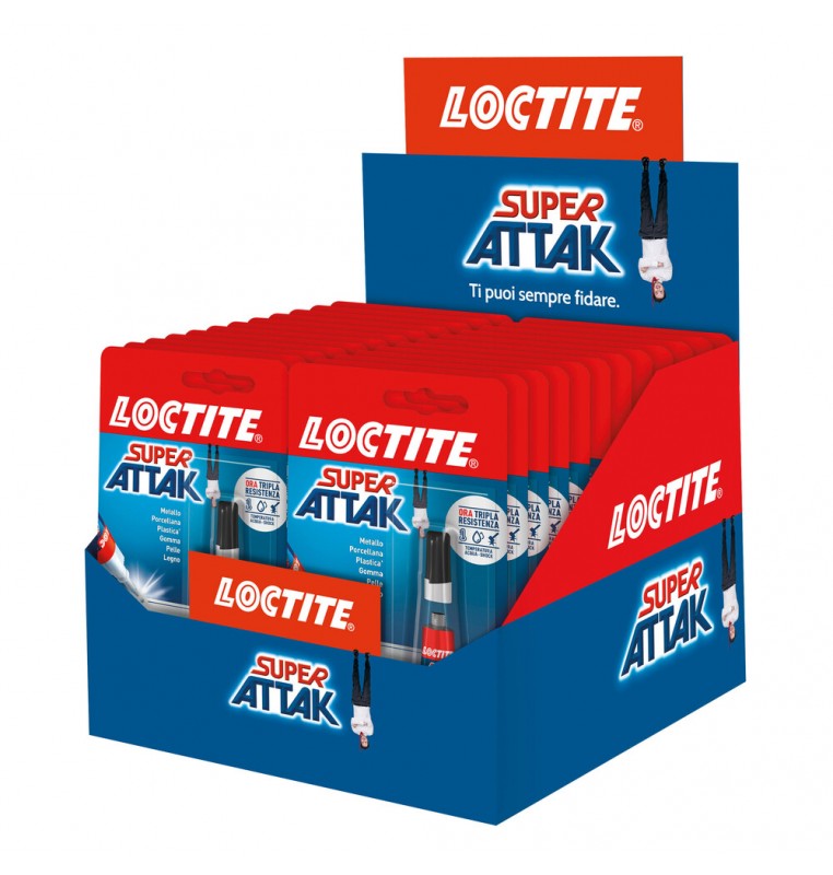 Loctite Super Attak Original, 3 g - Display 24 pz