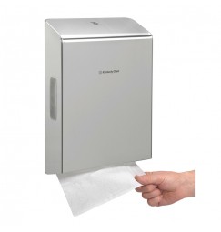 Dispenser in acciaio inox per asciugamani in carta intercalati con piega a “Z”