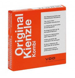 Original Kienzle, set 100 pz dischi tachigrafo omologati - 125 Km/h