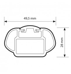 Alumia Rail, set completo barre portatutto in alluminio - S - Evos RA