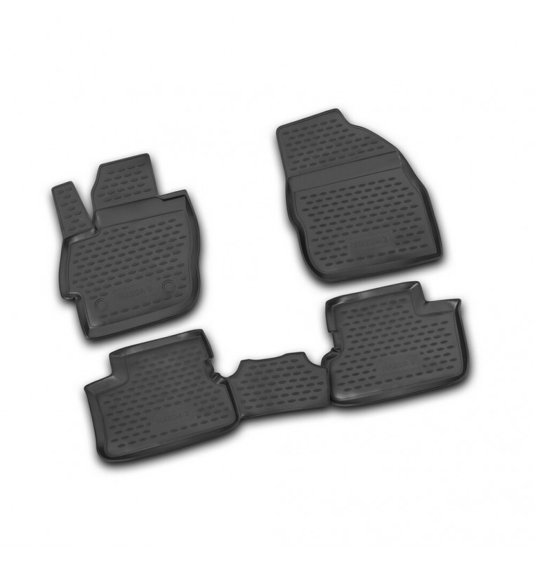 Set tappeti su misura in TPE - compatibile per  Mazda 3 4p (11/10>09/13) -  Mazda 3 5p (04/09>12/13)