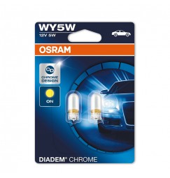 12V Diadem Chrome - WY5W - 5W - W2,1x9,5d - 2 pz  - Blister - Arancio