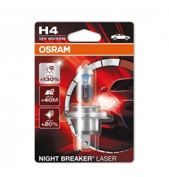 12V Night Breaker Laser - H4 - 60/55W - P43t - 1 pz  - Blister