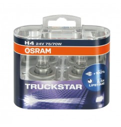24V Truckstar - H4 - 75/70W - P43t - 2 pz  - Scatola Plast.