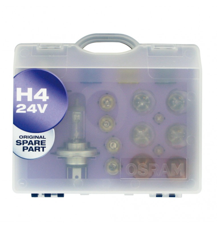 24V Kit Lampade di ricambio 24V - W - 1 pz  - Scatola Plast. - H4