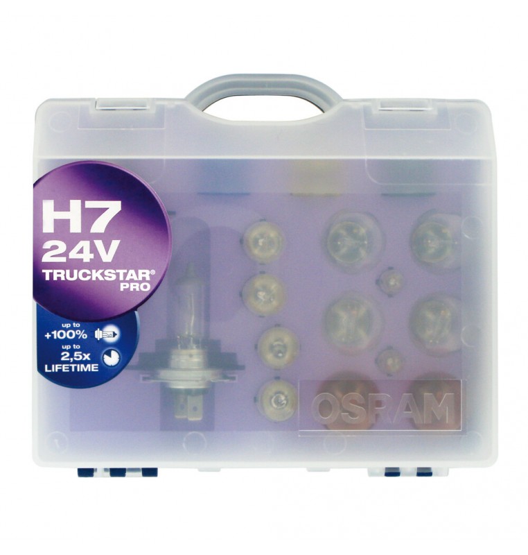24V Kit Lampade di ricambio 24V - 1 pz  - Scatola Plast. - H7 - Truckstar Pro