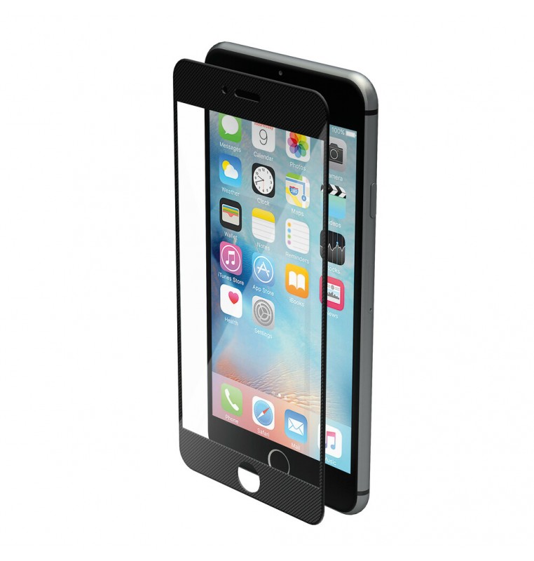 Phantom, vetro temperato protettivo da bordo a bordo - Apple iPhone 7 Plus / 8 Plus - Pixel Black