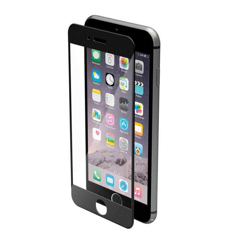 Phantom, vetro temperato protettivo da bordo a bordo - Apple iPhone 6 / 6s - Pixel Black