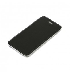 Clear Back, cover trasparente con sportello protettivo - Apple iPhone 6 / 6s - Nero