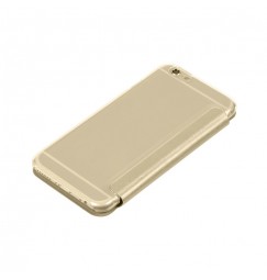 Clear Back, cover trasparente con sportello protettivo - Apple iPhone 6 / 6s - Oro