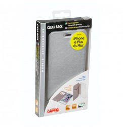 Clear Back, cover trasparente con sportello protettivo - Apple iPhone 6 Plus / 6s Plus - Argento