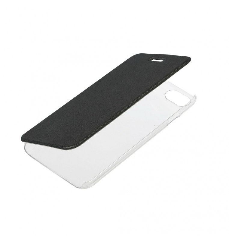 Clear Back, cover trasparente con sportello protettivo - Apple iPhone 7 / 8 - Nero