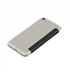 Clear Back, cover trasparente con sportello protettivo - Apple iPhone 7 / 8 - Nero