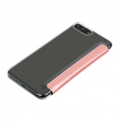 Clear Back, cover trasparente con sportello protettivo - Apple iPhone 7 Plus / 8 Plus - Oro Rosa