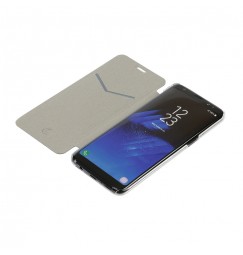 Clear Back, cover trasparente con sportello protettivo - Samsung Galaxy S8 - Nero