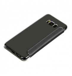 Clear Back, cover trasparente con sportello protettivo - Samsung Galaxy S8+ - Nero