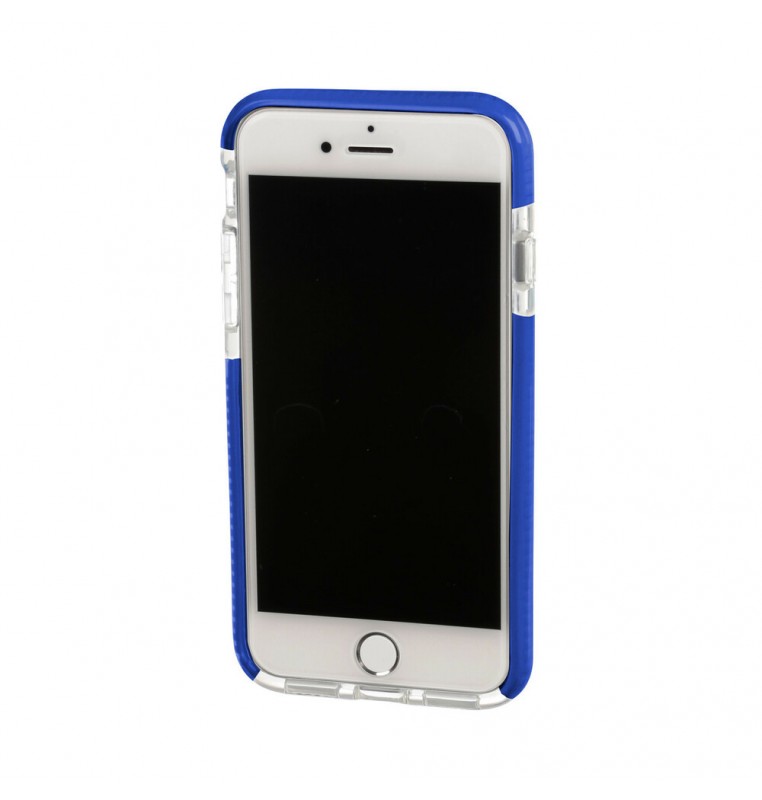 Alpha Guard, cover ultra protettiva anti-shock flessibile - Apple iPhone 7 / 8 - Trasparente/Blu