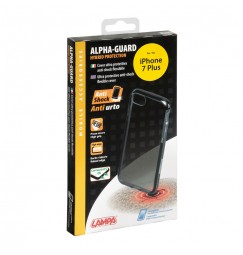 Alpha Guard, cover ultra protettiva anti-shock flessibile - Apple iPhone 7 Plus / 8 Plus - Fumè/Nero