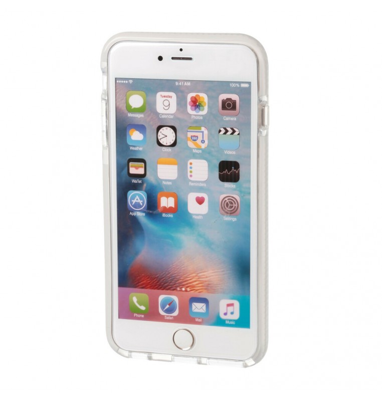Alpha Guard, cover ultra protettiva anti-shock flessibile - Apple iPhone 6 Plus / 6s Plus - Trasparente/Bianco
