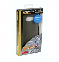 Alpha Guard, cover ultra protettiva anti-shock flessibile - Samsung Galaxy S8+ - Fumè/Nero