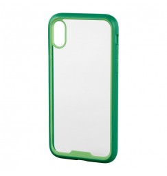 Prime, cover protettiva con cornice colorata - Apple iPhone X - Trasparente/Verde