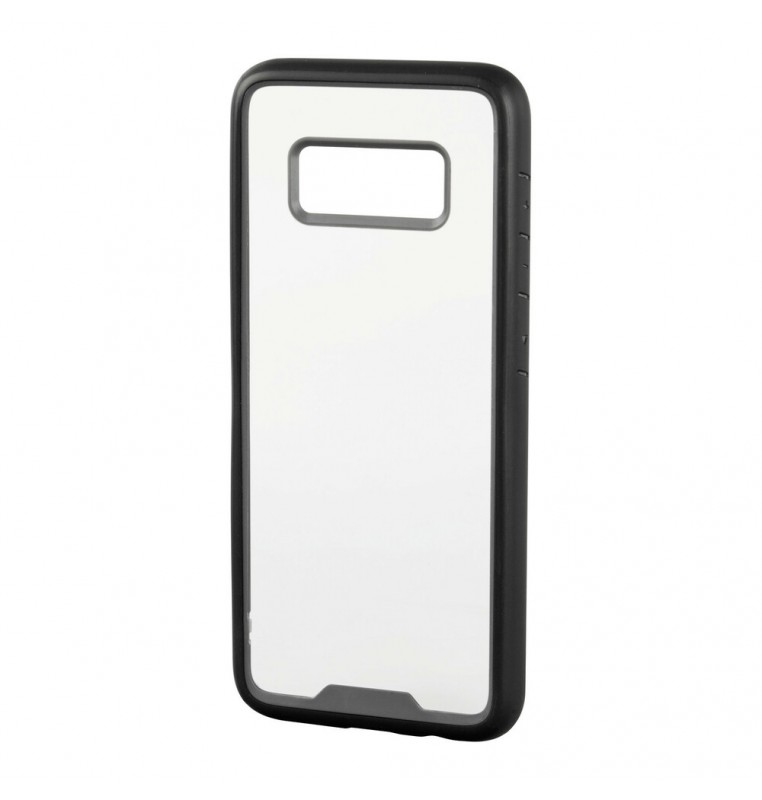 Prime, cover protettiva con cornice colorata - Samsung Galaxy S8 - Trasparente/Nero