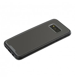 Prime, cover protettiva con cornice colorata - Samsung Galaxy S8+ - Trasparente/Nero