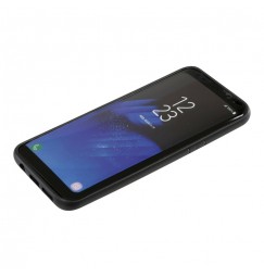 Prime, cover protettiva con cornice colorata - Samsung Galaxy S8+ - Trasparente/Nero