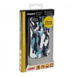 Impact armour cover massima protezione - Apple iPhone 5 / 5s / SE - Navy Camo