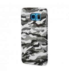 Stylish, cover gommata sottile - Samsung Galaxy S6 - Grey Camo