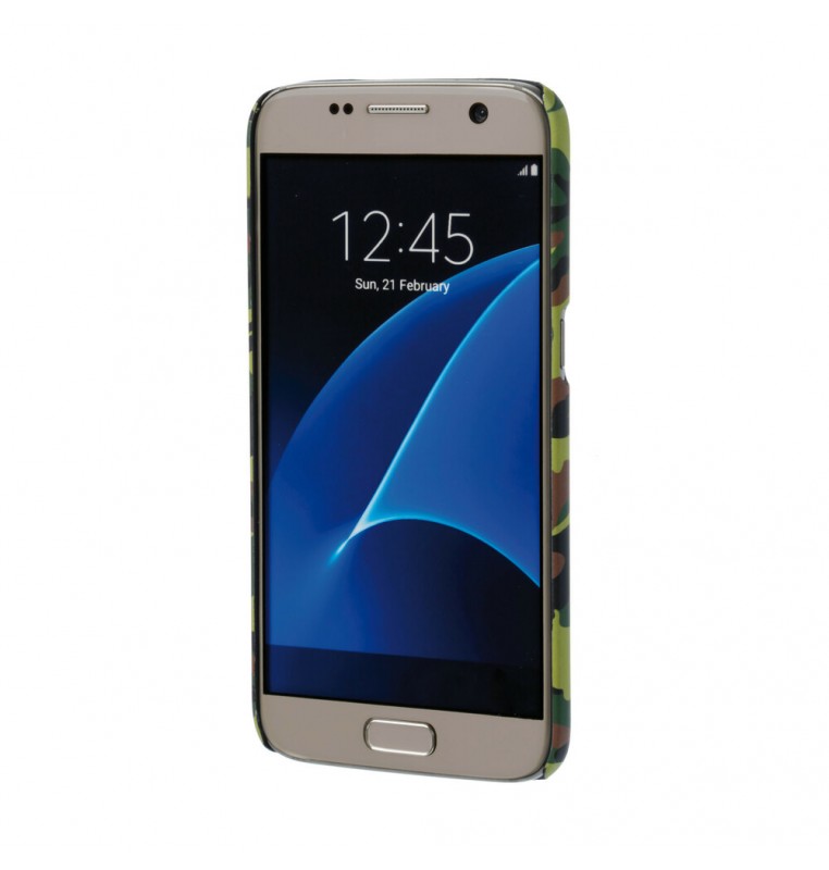 Stylish, cover gommata sottile - Samsung Galaxy S7 - Green Camo
