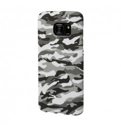 Stylish, cover gommata sottile - Samsung Galaxy S7 Edge - Grey Camo