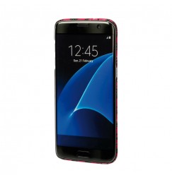 Stylish, cover gommata sottile - Samsung Galaxy S7 Edge - Pink Camo